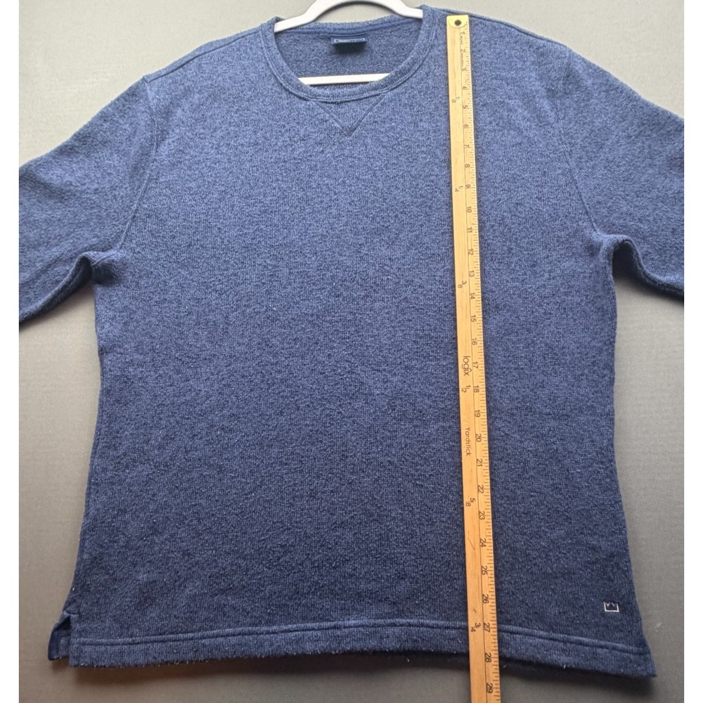 Crown & Ivy Sweater Fleece Pullover Heather Blue Crewneck | Men's Medium - Picture 5 of 10